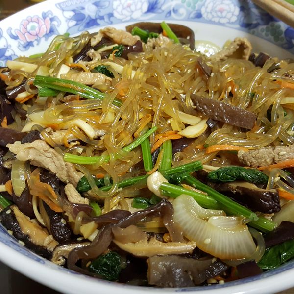 韓式雜菜, 잡채：Vivian Wang 一起做