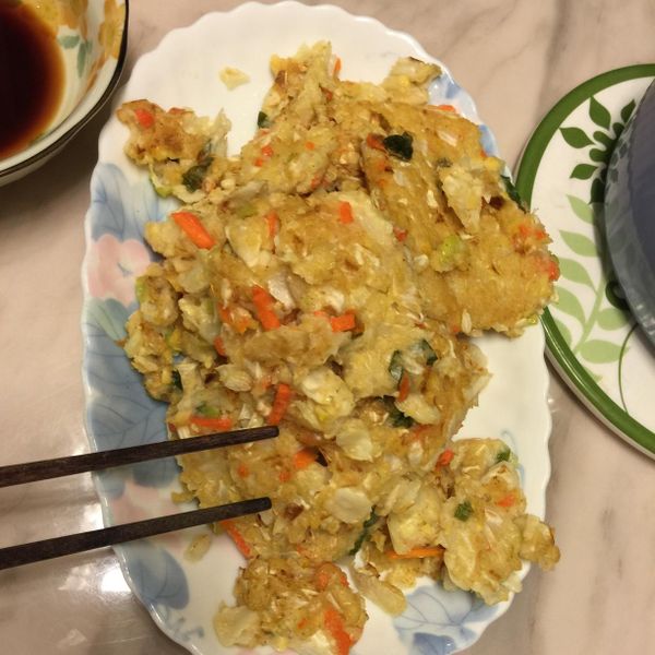 豆漿渣餅 : 梅子一起做