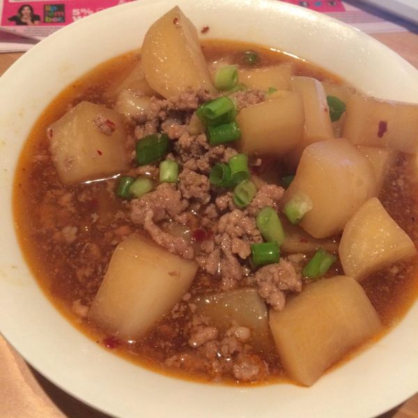 蘿蔔肉末煮 : CHRIS一起做