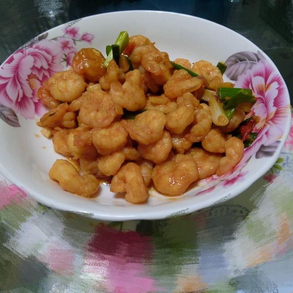 蔥爆蝦仁：QQ CHEN 一起做