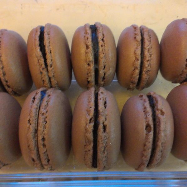 甜點♪ 巧克力馬卡龍 Chocolate Macaron：米漢堡 一起做