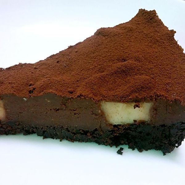 免烤箱~香蕉生巧克力塔 by Aries : Tracy Yang一起做