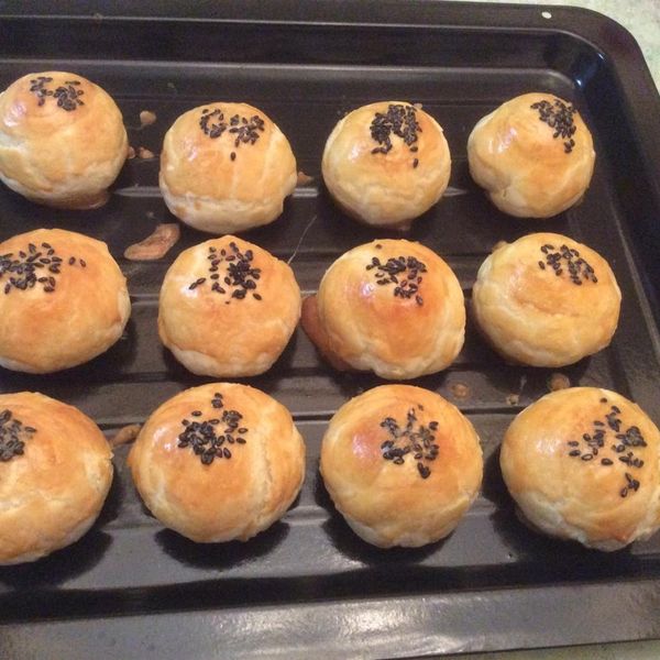 かにの蛋黃酥 : 林燕子一起做