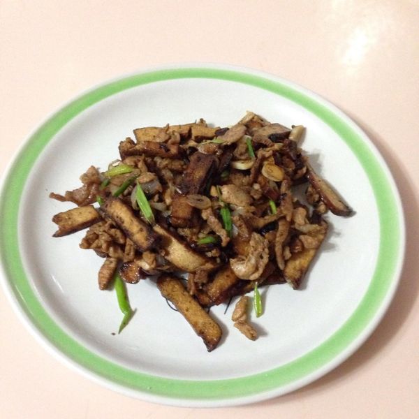 豆鼓肉絲香炒豆乾:sofia 一起做