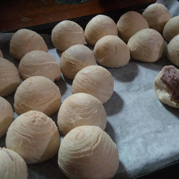 ❤ 芋頭酥餅 ❤ : 長男媳婦一起做