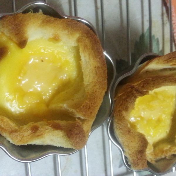 吐司蛋塔 : 程程麻一起做