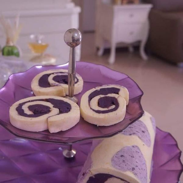 水果蛋糕捲：鑽石糖 一起做