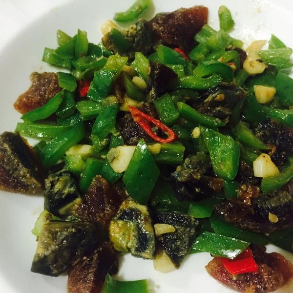 青椒炒皮蛋:孃孃 一起做
