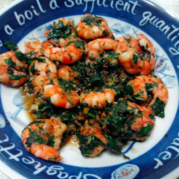 [得意的一天橄欖油]塔香鮮蝦 : Yu-Hui Chang一起做