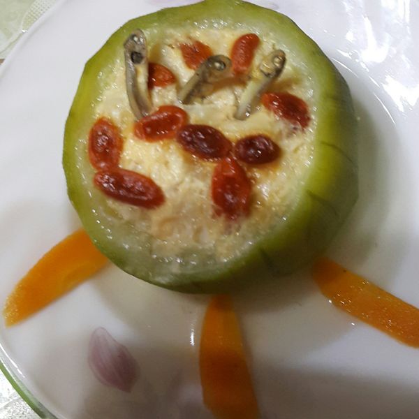 一菜二吃之絲瓜盅蒸蛋：Yanyu Huang 一起做