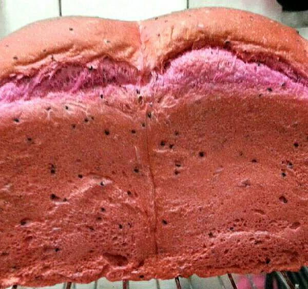 火龍果吐司（麵包機） : 可可一起做