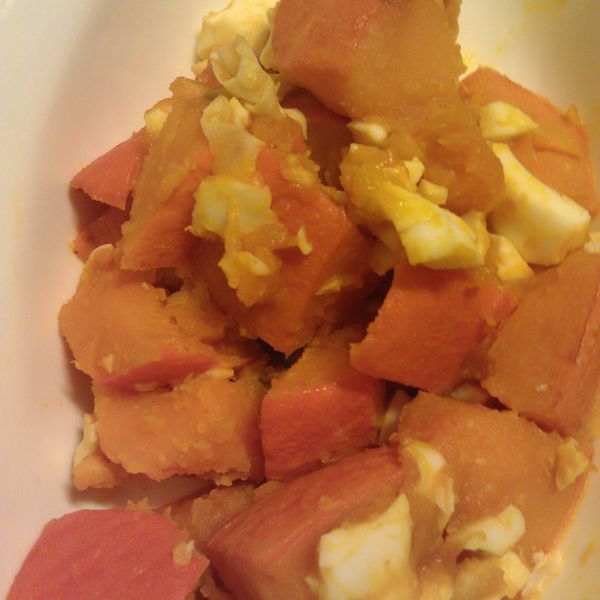 愛烹飪。鹹蛋南瓜：Clair 一起做