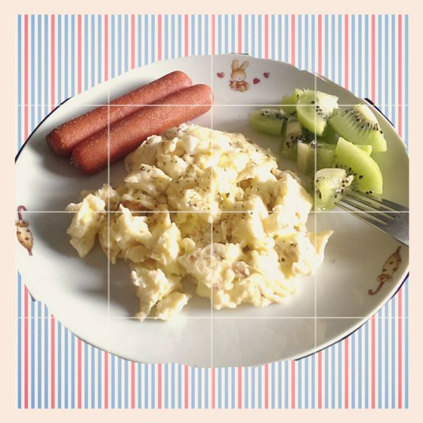 法式軟嫩炒蛋【滿分早點×桂冠沙拉】 : Mi Mi Yang一起做