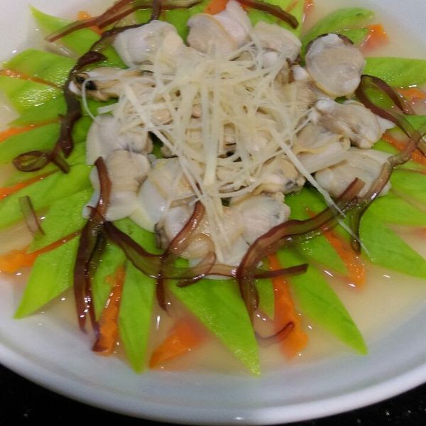 清蒸蛤蜊絲瓜：艾蔓 一起做