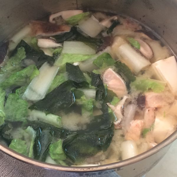 爭鮮味增鮭魚湯：paris 一起做