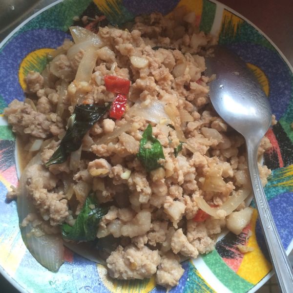 扒完三碗飯! 泰式打拋豬 食譜 : MOMO11一起做