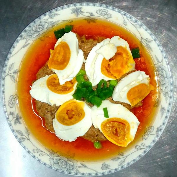 鹹蛋蒸肉餅 : Natasha  Lee一起做