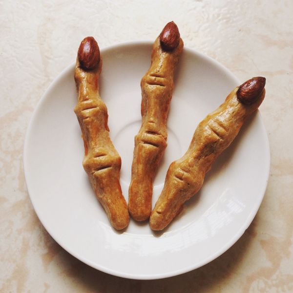 萬聖節★巫婆手指餅 : Sophiesbakholic一起做