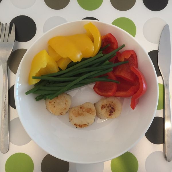 嫩煎干貝 : delgada_mh一起做