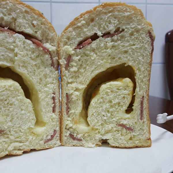 起士火腿吐司Panasonic製麵包機：簡慧君 一起做