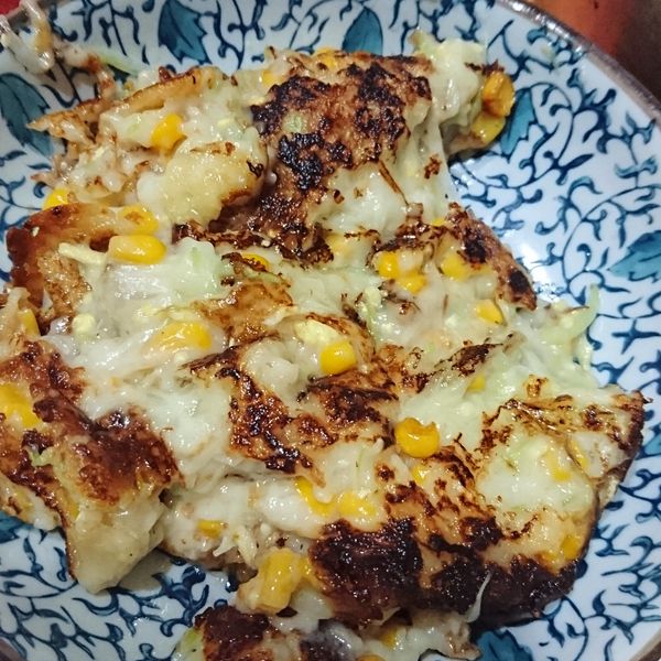 高麗菜菇菇煎餅 [Hawk媽私房菜]：Shie Sabrina 一起做