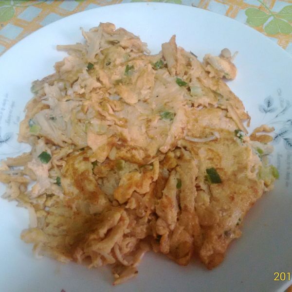 金針菇烘蛋 : 小祺兒一起做