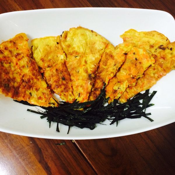 紅蘿蔔烘蛋海苔捲 : Angie Lai一起做