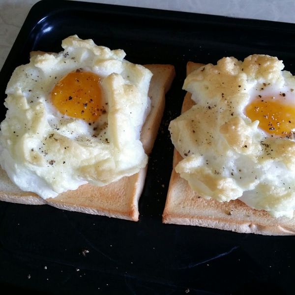 週末早午餐～蓬蓬太陽蛋：simmy 一起做