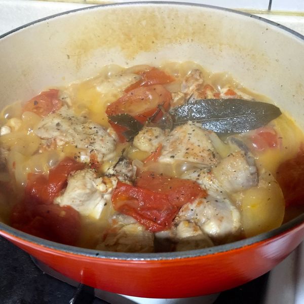 蕃茄白酒燉雞 : Mandy Kung一起做