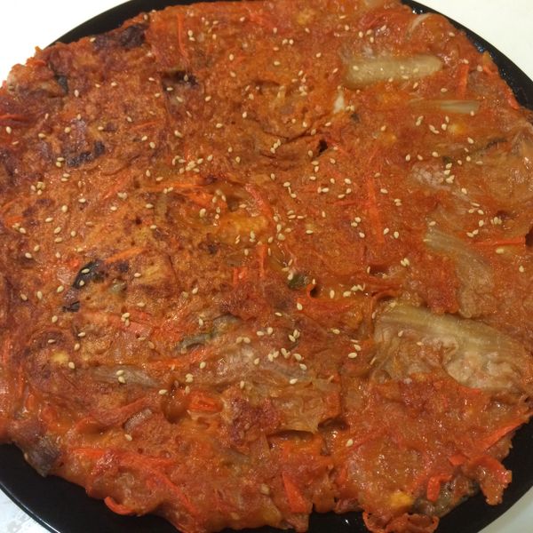 韓式泡菜煎餅【超簡單】 : Sophie Chan一起做