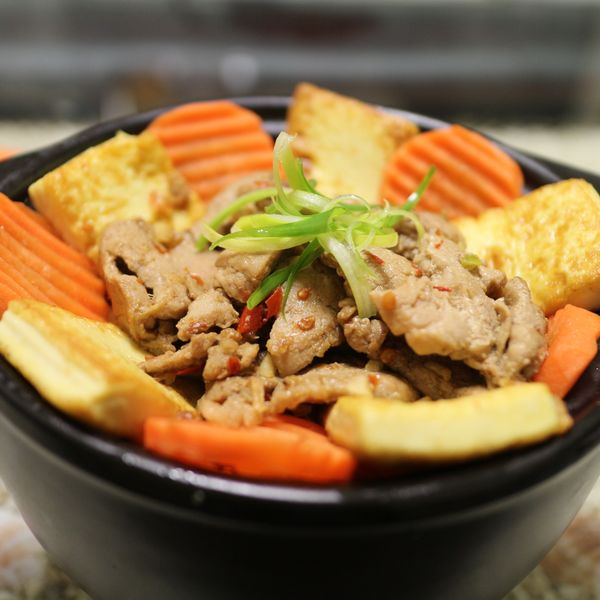 滑嫩肉片豆腐煲【家樂福廚神大賽2015】 : 映伃一起做