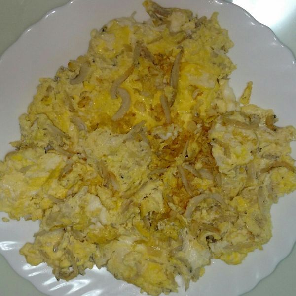 🍚吻仔魚炒蛋🍚:chu 一起做