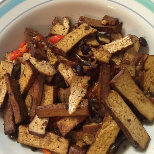 干貝醬炒豆干 : Yang Kim一起做