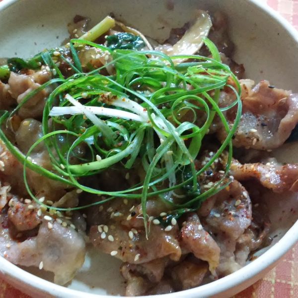 日式辣蔥豚肉丼 : Foodie一起做
