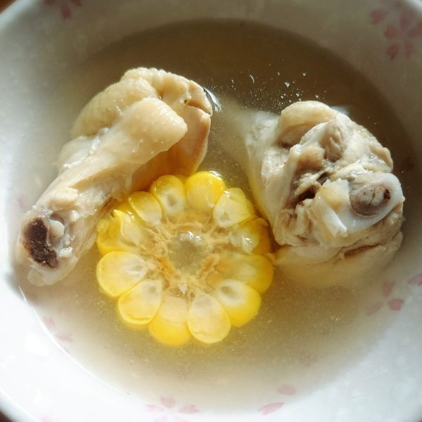 蒜頭雞湯 : 小K一起做