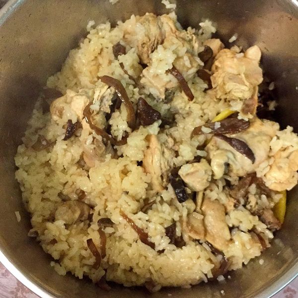 用電鍋煮"麻油雞飯"~香氣誘人好美味!!：✨Misa✨ 一起做