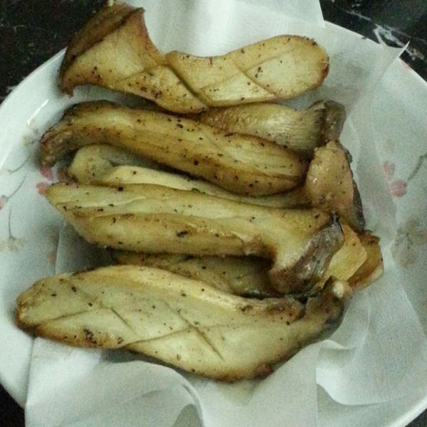 椒鹽杏鮑菇：margot 一起做