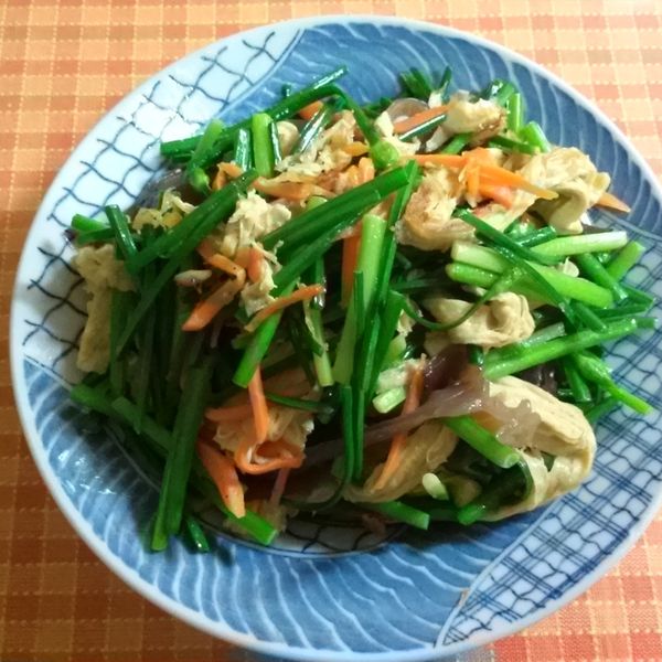 瑪莉廚房：韭菜花炒豆皮 : Foodie一起做