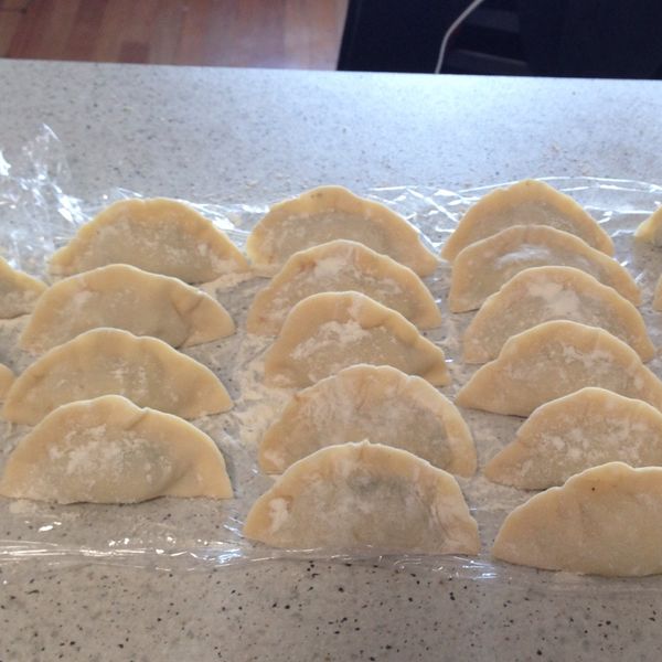 高麗菜豬肉水餃 : 劉洛佑一起做