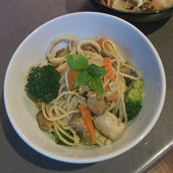 青醬義大利麵 : Jane Wancheng Ts一起做