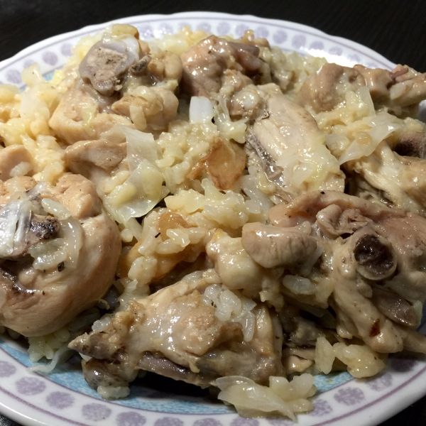 《料理》麻油高麗菜雞肉油飯改良版～：MingYu Hsieh 一起做