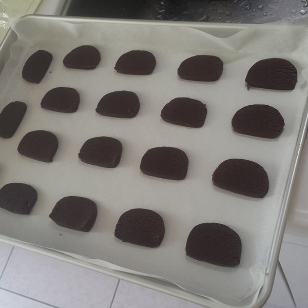 【阿不's廚房】小烤箱做巧克力餅乾(另有大烤箱版) : 許漁皮一起做