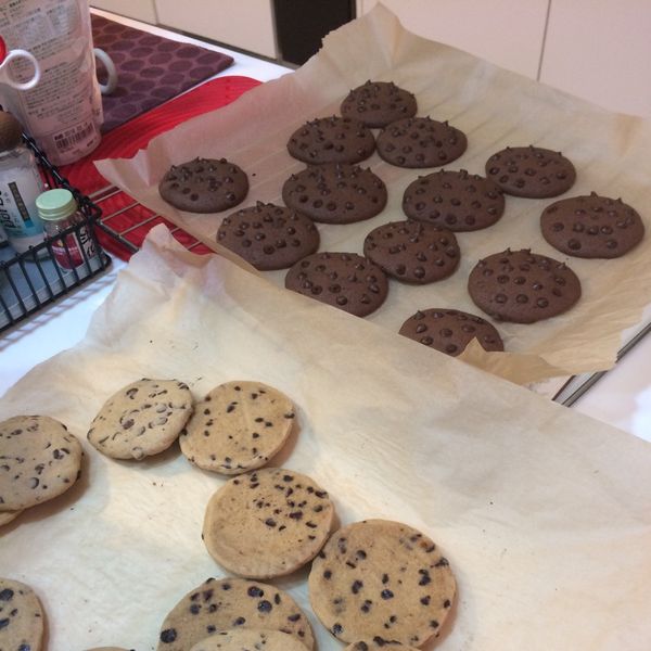 巧克力 (水滴)餅乾 🍪 : 小烯一起做