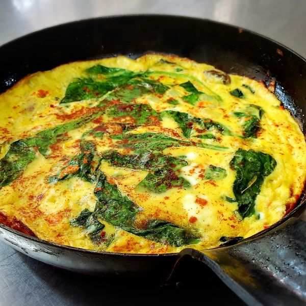 10分鐘搞定低卡美味蘑菇菠菜烘蛋：陳妍蓉 一起做