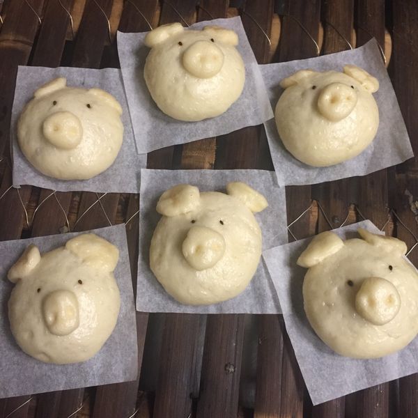 小豬芝麻包【大同全功能蒸烤箱】:大頭張 一起做