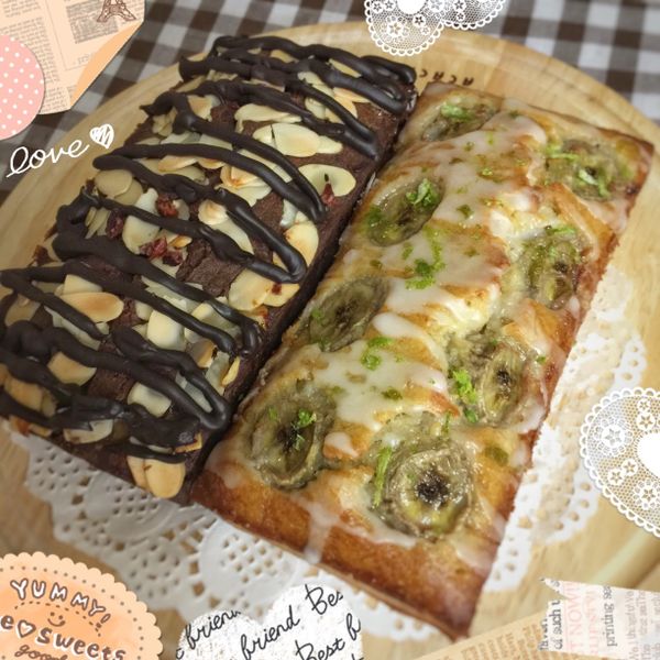 香蕉煉乳磅蛋糕~Daisy愛灶咖 : Aki Liu一起做