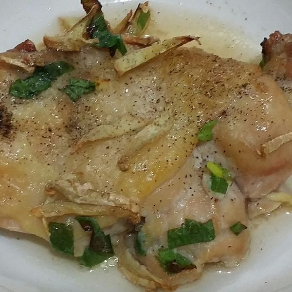 鹽焗烤雞腿：霍爾 一起做