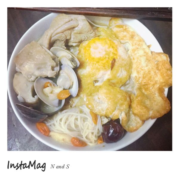 麻油雞蛋麵線 : 馮雪綺一起做