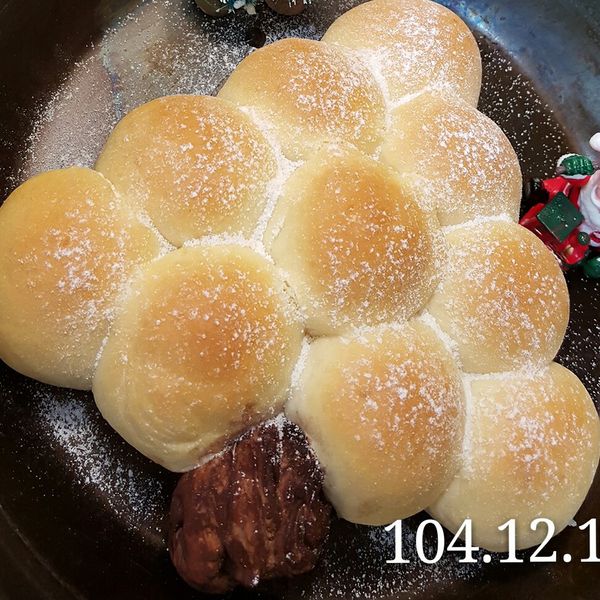 [光泉鮮乳}聖誕樹麵包：Patty Chen 一起做