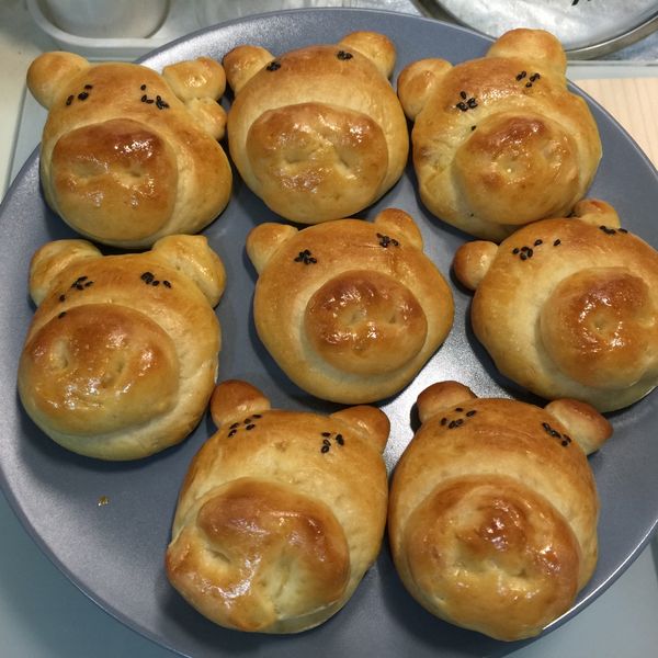 小豬芝麻包【大同全功能蒸烤箱】:Nick 一起做